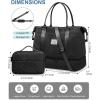 imageBAGAIL Travel Duffel Bag Weekender Bags for Women Overnight Gym Carry On Tote Bag with Wet Pocket Hospital Mom Bag for Labor and Delivery  Extra Large BlackAGridBlack