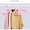 imageBAGAIL Velvet Hangers 50 Pack Non Slip 360 Degree Swivel Hook Strong and Durable Clothes Hangers for Coats Suit Shirt Dress Pants ampamp Dress ClothesPink 50 PackPink