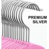 imageBAGAIL Velvet Hangers 50 Pack Non Slip 360 Degree Swivel Hook Strong and Durable Clothes Hangers for Coats Suit Shirt Dress Pants ampamp Dress ClothesPink 50 PackPink