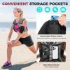 imageBAGAIL Weighted Vest 5lbs10lbs12lbs15lbs20lbs25lbs30lbs Weight Vest with Detachable Phone Pouch Rucking Vest for Women Men Walking Weight Loss Training RunningGrey