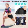 imageBAGAIL Weighted Vest 5lbs10lbs12lbs15lbs20lbs25lbs30lbs Weight Vest with Detachable Phone Pouch Rucking Vest for Women Men Walking Weight Loss Training RunningPurple