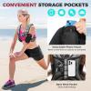 imageBAGAIL Weighted Vest 5lbs10lbs12lbs15lbs20lbs25lbs30lbs Weight Vest with Detachable Phone Pouch Rucking Vest for Women Men Walking Weight Loss Training RunningGrey