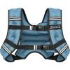 imageBAGAIL Weighted Vest 5lbs10lbs12lbs15lbs20lbs25lbs30lbs Weight Vest with Detachable Phone Pouch Rucking Vest for Women Men Walking Weight Loss Training RunningBlue