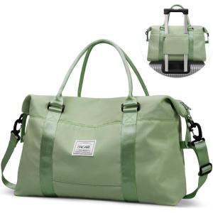 imageBAGAIL Travel Duffel Bag Weekender Bags for Women Overnight Gym Carry On Tote Bag with Wet Pocket Hospital Mom Bag for Labor and Delivery  Extra Large BlackOlive Green