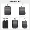 imageBAGAIL 4 Set6 Set Ultralight Compression Packing Cubes Packing Organizer for Travel Accessories Luggage Suitcase Backpack70D FullMesh 6Set Black6Black