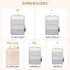 imageBAGAIL 4 Set6 Set Ultralight Compression Packing Cubes Packing Organizer for Travel Accessories Luggage Suitcase Backpack70D FullMesh 6Set Black6Cream