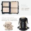 imageBAGAIL 4 Set6 Set Ultralight Compression Packing Cubes Packing Organizer for Travel Accessories Luggage Suitcase Backpack70D FullMesh 6Set BlackBeige