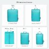 imageBAGAIL 4 Set6 Set Ultralight Compression Packing Cubes Packing Organizer for Travel Accessories Luggage Suitcase Backpack70D FullMesh 6Set BlackBlue