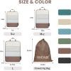 imageBAGAIL 4 Set6 Set Ultralight Compression Packing Cubes Packing Organizer for Travel Accessories Luggage Suitcase Backpack70D FullMesh 6Set BlackBrown Mesh