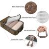 imageBAGAIL 4 Set6 Set Ultralight Compression Packing Cubes Packing Organizer for Travel Accessories Luggage Suitcase Backpack70D FullMesh 6Set BlackBrown Mesh