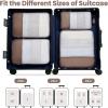 imageBAGAIL 4 Set6 Set Ultralight Compression Packing Cubes Packing Organizer for Travel Accessories Luggage Suitcase Backpack70D FullMesh 6Set BlackBrown Mesh