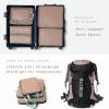 imageBAGAIL 4 Set6 Set Ultralight Compression Packing Cubes Packing Organizer for Travel Accessories Luggage Suitcase Backpack70D FullMesh 6Set BlackBrown