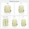 imageBAGAIL 4 Set6 Set Ultralight Compression Packing Cubes Packing Organizer for Travel Accessories Luggage Suitcase Backpack70D FullMesh 6Set BlackGreen Flower