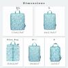 imageBAGAIL 4 Set6 Set Ultralight Compression Packing Cubes Packing Organizer for Travel Accessories Luggage Suitcase Backpack70D FullMesh 6Set BlackLeaf