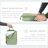 imageBAGAIL 4 Set6 Set Ultralight Compression Packing Cubes Packing Organizer for Travel Accessories Luggage Suitcase Backpack70D FullMesh 6Set BlackMatcha Green