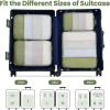 imageBAGAIL 4 Set6 Set Ultralight Compression Packing Cubes Packing Organizer for Travel Accessories Luggage Suitcase Backpack70D FullMesh 6Set BlackMatcha Green Mesh