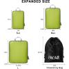 imageBAGAIL 4 Set6 Set Ultralight Compression Packing Cubes Packing Organizer for Travel Accessories Luggage Suitcase Backpack70D FullMesh 6Set BlackMoss Green