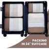 imageBAGAIL 4 Set6 Set Ultralight Compression Packing Cubes Packing Organizer for Travel Accessories Luggage Suitcase Backpack70D FullMesh 6Set BlackThe Brown