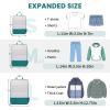 imageBAGAIL 4 Set6 Set Ultralight Compression Packing Cubes Packing Organizer for Travel Accessories Luggage Suitcase Backpack70D FullMesh 6Set BlackThe Teal
