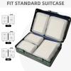 imageBAGAIL 4 Set6 Set8 Set Compression Packing Cubes Travel Accessories Expandable Packing OrganizersBeige HalfMesh 6 Set06Grey
