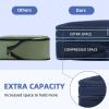 imageBAGAIL 4 Set6 Set8 Set Compression Packing Cubes Travel Accessories Expandable Packing OrganizersBeige HalfMesh 6 Set06Navy