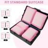 imageBAGAIL 4 Set6 Set8 Set Compression Packing Cubes Travel Accessories Expandable Packing OrganizersBeige HalfMesh 6 Set06Pink