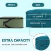 imageBAGAIL 4 Set6 Set8 Set Compression Packing Cubes Travel Accessories Expandable Packing OrganizersBeige HalfMesh 6 Set06Teal