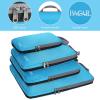 imageBAGAIL 4 Set6 Set8 Set Compression Packing Cubes Travel Accessories Expandable Packing OrganizersBeige HalfMesh 6 Set4Blue