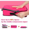 imageBAGAIL 4 Set6 Set8 Set Compression Packing Cubes Travel Accessories Expandable Packing OrganizersBeige HalfMesh 6 Set4Fuchsia