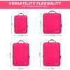 imageBAGAIL 4 Set6 Set8 Set Compression Packing Cubes Travel Accessories Expandable Packing OrganizersBeige HalfMesh 6 Set4Fuchsia