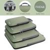 imageBAGAIL 4 Set6 Set8 Set Compression Packing Cubes Travel Accessories Expandable Packing OrganizersBeige HalfMesh 6 Set4Matcha Green