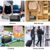 imageBAGAIL 4 Set6 Set8 Set Compression Packing Cubes Travel Accessories Expandable Packing OrganizersBeige HalfMesh 6 Set6Black