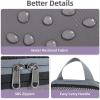 imageBAGAIL 4 Set6 Set8 Set Compression Packing Cubes Travel Accessories Expandable Packing OrganizersBeige HalfMesh 6 Set6Dark Grey
