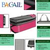imageBAGAIL 4 Set6 Set8 Set Compression Packing Cubes Travel Accessories Expandable Packing OrganizersBeige HalfMesh 6 Set6Fuchsia