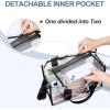 imageBAGAIL 8 Set Packing Cubes Luggage Packing Organizers and Clear Bag Stadium Approved