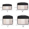 imageBAGAIL Clear Packing Cubes Packing Organizer for Travel Accessories Luggage suitcaseBlack