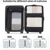 imageBAGAIL Clear Packing Cubes Packing Organizer for Travel Accessories Luggage suitcaseBlack