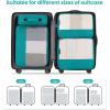 imageBAGAIL Clear Packing Cubes Packing Organizer for Travel Accessories Luggage suitcaseTeal