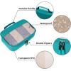 imageBAGAIL Clear Packing Cubes Packing Organizer for Travel Accessories Luggage suitcaseTeal