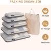 imageBAGAIL Digital Luggage Scale 110lbs Hanging Baggage Scale and 6 Set Ultralight Compression Packing Cubes