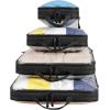 imageBAGAIL Transparent Compression Packing Cubes Clear and Visible Travel Packing Organizer for backpack and suitcase04Transparent