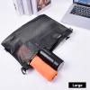imageBAGAIL Waterresistant Airtight Zipper Pouch Ultralight Travel Packing Bags for Toiletries Document ElectronicsBlack