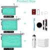 imageBagail Ultralight Zipper Pouch Travel Packing Bags for Toiletries Document ElectronicsTurquoise