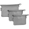 imageBagail Ultralight Zipper Pouch Travel Packing Bags for Toiletries Document ElectronicsAsh Grey