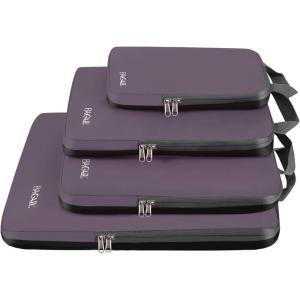 imageBAGAIL 4 Set6 Set8 Set Compression Packing Cubes Travel Accessories Expandable Packing OrganizersBeige HalfMesh 6 Set4Dark Greyish