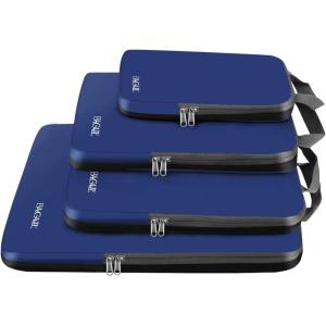 imageBAGAIL 4 Set6 Set8 Set Compression Packing Cubes Travel Accessories Expandable Packing OrganizersBeige HalfMesh 6 Set4Navy