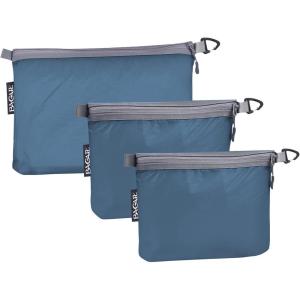 imageBagail Ultralight Zipper Pouch Travel Packing Bags for Toiletries Document ElectronicsTeal