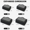 imageBAGAIL 4 Set6 Set8 Set Compression Packing Cubes Travel Accessories Expandable Packing OrganizersBeige SquareMesh 6 Set06Black