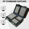 imageBAGAIL 4 Set6 Set8 Set Compression Packing Cubes Travel Accessories Expandable Packing OrganizersBeige SquareMesh 6 Set06Black
