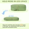 imageBAGAIL 4 Set6 Set8 Set Compression Packing Cubes Travel Accessories Expandable Packing OrganizersBeige SquareMesh 6 Set06Matcha Green